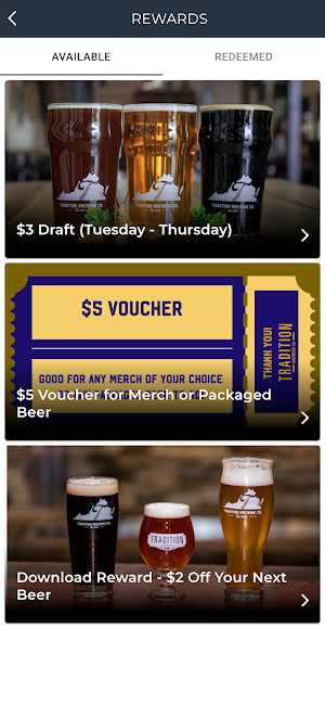 Tradition Brewing Company Screenshot 2