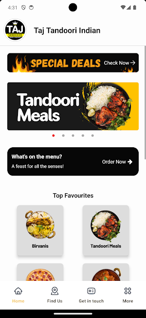Taj Tandoori Indian Takeaway Screenshot 0