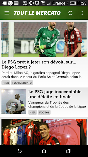 Mercato Foot Screenshot 1