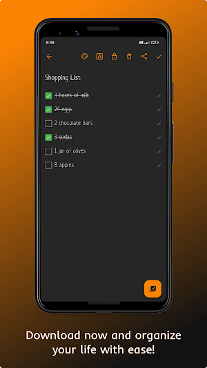 Daily Notes: Notepad & Lists Screenshot 0