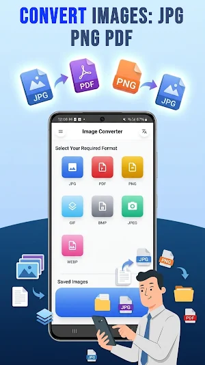 Convert Images: JPG PNG PDF Screenshot 0