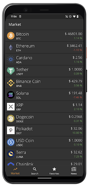 Crypto Market Overview Screenshot 2