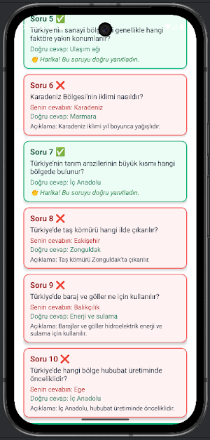 KPSS Coğrafya Soru Bankası Screenshot 1