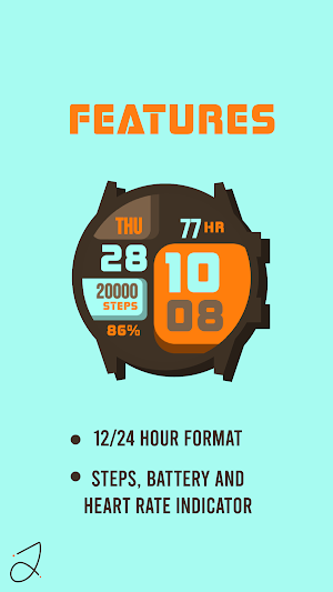 Simple Squares Watch Face Screenshot 1