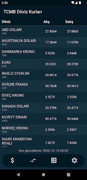 TCMB Döviz kuru Screenshot 0