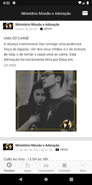 Ministério Missão e Adoração Screenshot 2