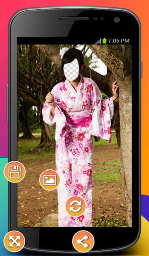 Japanese Kimono Photo Montage Screenshot 3