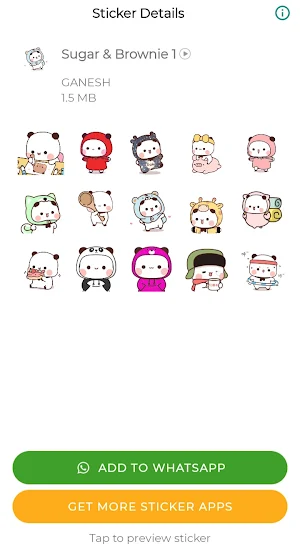 Animated Peach Goma Stickers Screenshot 1