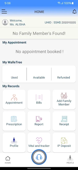 Stephen's Patient Portal Screenshot 1