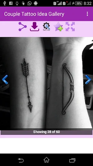 Couple Tattoo Idea Gallery Screenshot 2
