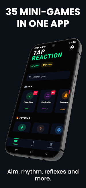 Tap Reaction Reflex Training Screenshot 1
