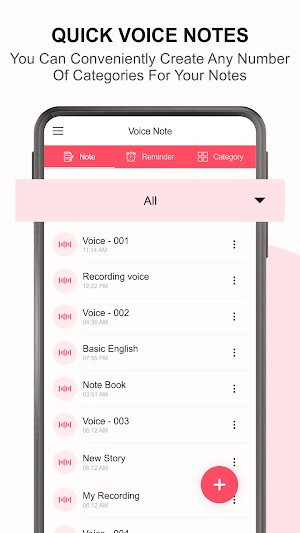 Quick Voice Notes - Speech to Text, Voice Memo Screenshot 3