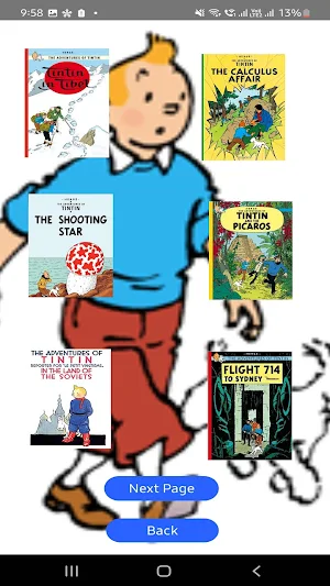 Tintin Books Screenshot 0