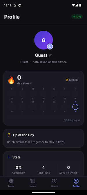Doable — To-Do & Notes Screenshot 2