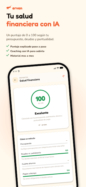 Erven - Finanzas personales Screenshot 1