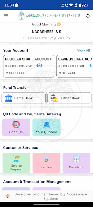 Ashokanagara Co-Operative Bank Screenshot 2