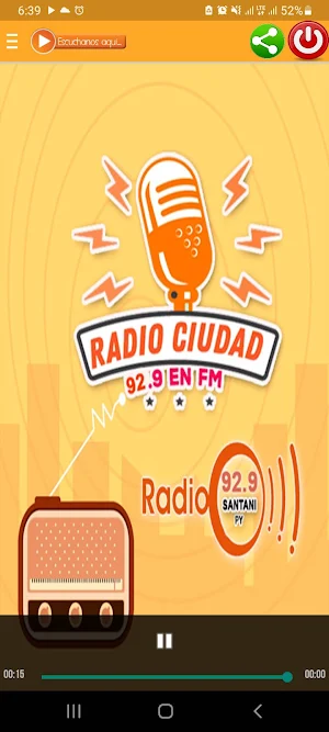 Radio Ciudad 92.9 Fm - Santani Screenshot 1