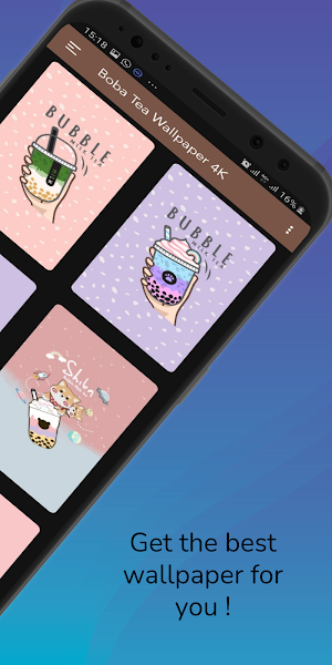 Aesthetic Tea Boba Wallpaper 4K Screenshot 1