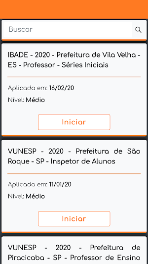 Concursos Públicos - Simulados Screenshot 1