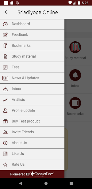 Sriadiyoga Online Study App Screenshot 1