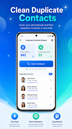 Duplicate Contacts Cleaner Screenshot 2