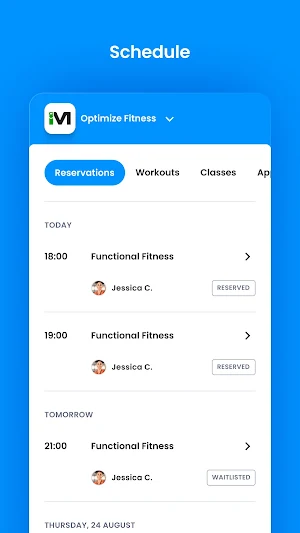 Optimize Fitness Screenshot 2