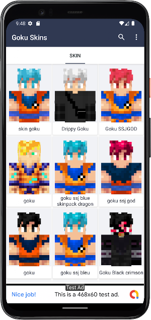Skin de Goku para Minecraft Screenshot 2