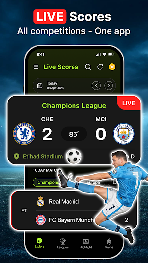 Football Live Score Updates Screenshot 0