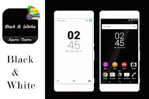 Black & White | Xperia™ Theme Screenshot 0
