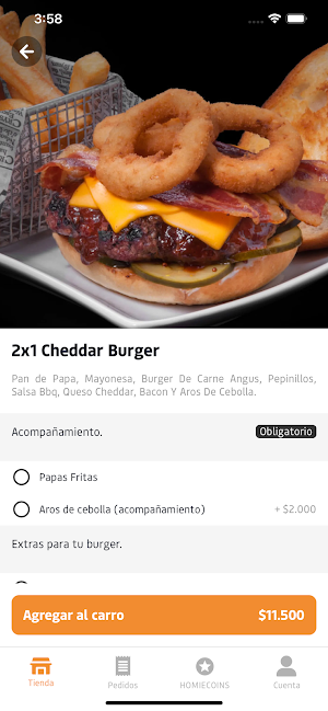 Sushi&Burger Home App Screenshot 1
