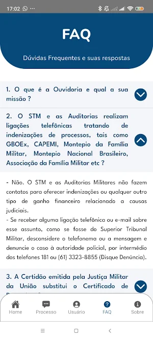 Ouvidoria STM Screenshot 1