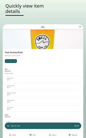 Swell Soda Company Screenshot 2