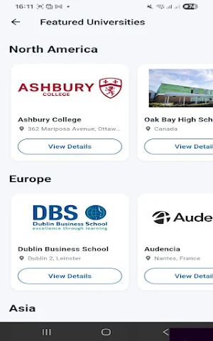NAC Travel Study Abroad App Screenshot 3