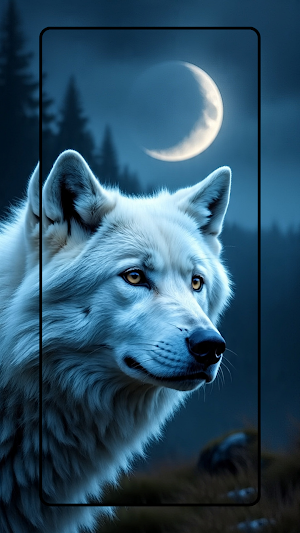 White Wolf Wallpaper Screenshot 2