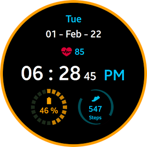 Blue Ring Watch Face Screenshot 3