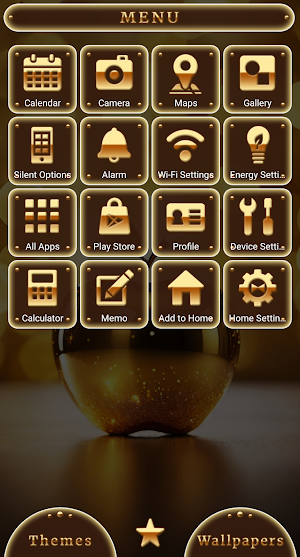 Golden Apple Theme +HOME Screenshot 1