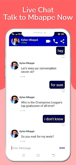 Kylian Mbappe Fake Video Call Screenshot 1