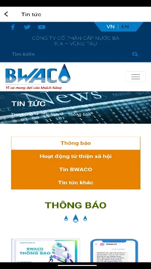 Chăm sóc khách hàng BWACO Screenshot 2