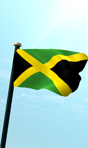 Jamaica Flag 3D Free Wallpaper Screenshot 0