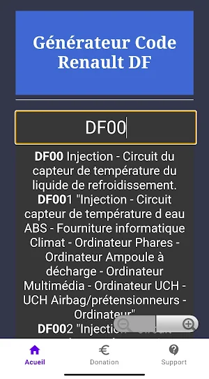 Data DTC Code DFxxx Screenshot 2