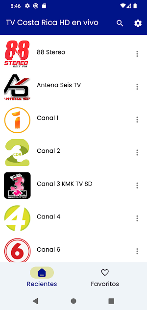 TV Costa Rica HD en vivo Screenshot 0