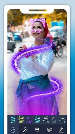 Neon Photo Editor - Neon Light Effects Screenshot 1