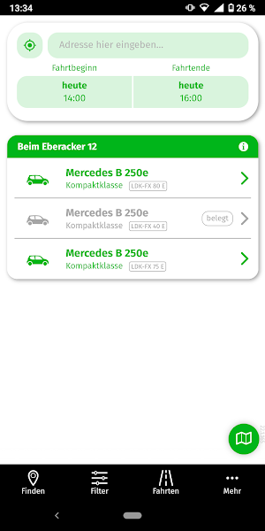 Fleximo Carsharing Screenshot 1