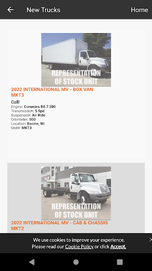 Lakeside International Trucks Screenshot 2