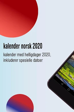kalender norsk 2020, kalender med helligdager 2020 Screenshot 0