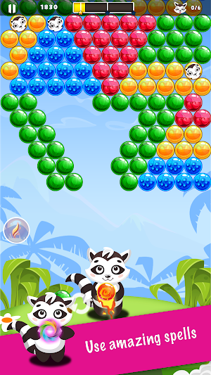 Raccoon Rescue - Bubble Shooter Puzzle Game screenshot 4