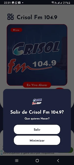 Radio Crisol 104.9 Fm Screenshot 1