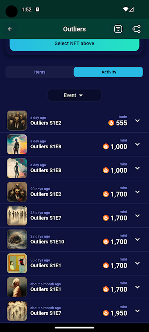 OpenTheta - NFT Marketplace Screenshot 2