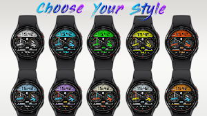 Colorful Hybrid Watch Face Screenshot 0