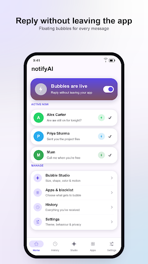 notifyAI: Notification Manager Screenshot 1